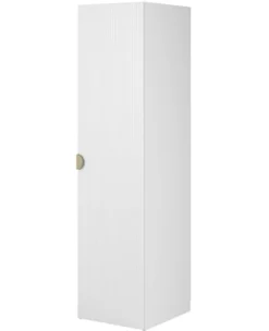 Szafa jednodrzwiowa Moonir z półkami 50 cm Biała