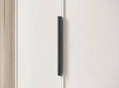 Szafa trzydrzwiowa Frame z dwoma drążkami 150 cm Biała