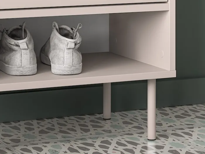 Szafka jednodrzwiowa na buty Dioce z szufladą 50 cm Kaszmir