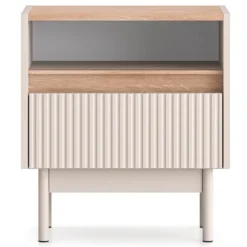 Szafka nocna Dunea z szufladą 50 cm kaszmir/dąb