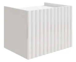 Szafka nocna Fiorra wisząca 48 cm biały połysk