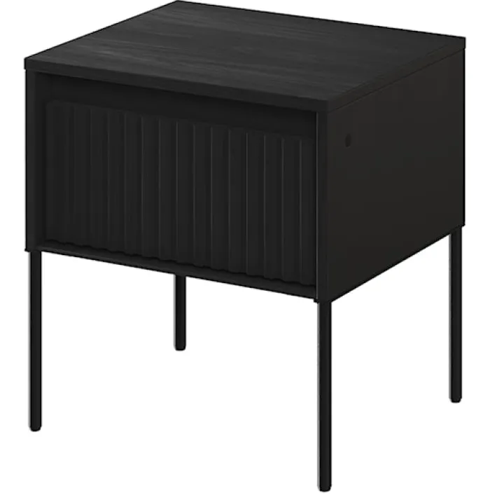 Szafka nocna Trend 46 cm z LED Czarna