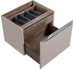 Szafka pod umywalkę Olimmi 60 cm szara/dąb santa