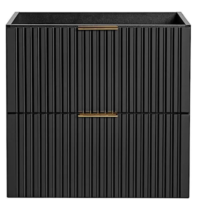 Szafka pod umywalkę Temirni 60 cm czarna lamele