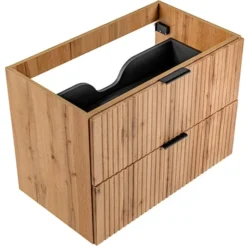 Szafka pod umywalkę Temirni 80 cm dąb wotan lamele
