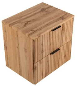 Szafka pod umywalkę Temirni 60 cm dąb wotan lamele z blatem