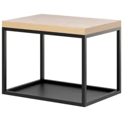Szafka pod umywalkę Trinso wisząca z półką czarna 43/75 cm