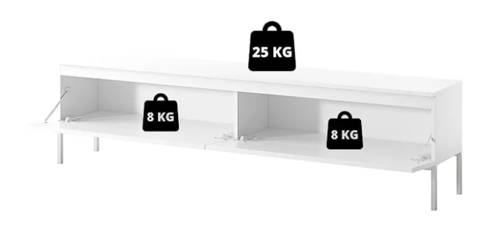Szafka RTV Bemmi 175 cm Ciemnozielony