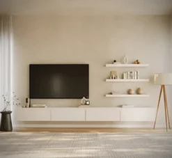 Szafka RTV Bemmi wisząca 300 cm biały