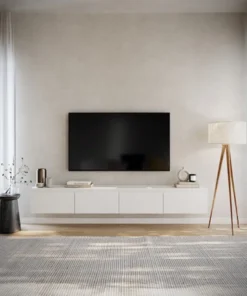 Szafka RTV Bemmi wisząca 200 cm biały