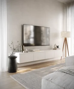 Szafka RTV Bemmi wisząca 200 cm biały