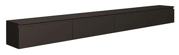 Szafka RTV Bemmi wisząca 300 cm czarny