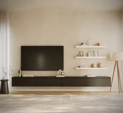 Szafka RTV Bemmi wisząca 300 cm czarny