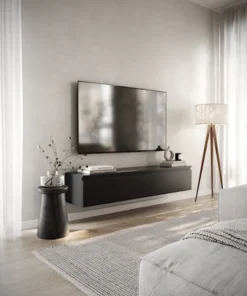 Szafka RTV Bemmi wisząca 150 cm czarny