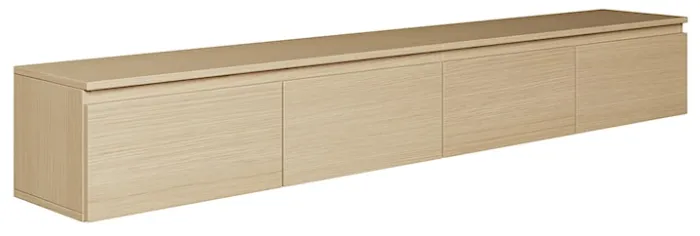 Szafka RTV Bemmi wisząca 200 cm dąb lindberg