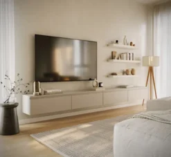 Szafka RTV Bemmi wisząca 300 cm kaszmir