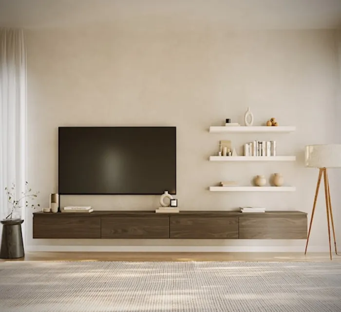 Szafka RTV Bemmi wisząca 300 cm orzech wisconsin