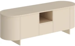 Szafka RTV dwudrzwiowa Camplia z jedną szufladą 163 cm cappuccino mat