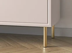Szafka RTV dwudrzwiowa Loppa z klapą 160 cm Kaszmir