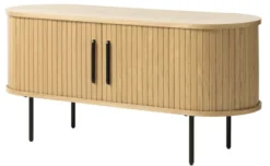 Szafka RTV Gativel 120 cm lamele dąb naturalny