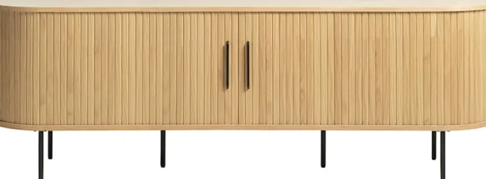 Szafka RTV Gativel 180 cm lamele dąb naturalny