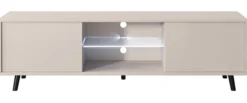 Szafka RTV Lefyr 140 cm Szary beż