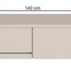 Szafka RTV Luvio Slim wisząca 140 cm kaszmir