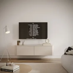 Szafka RTV Luvio wisząco-stojąca 140 cm kaszmir