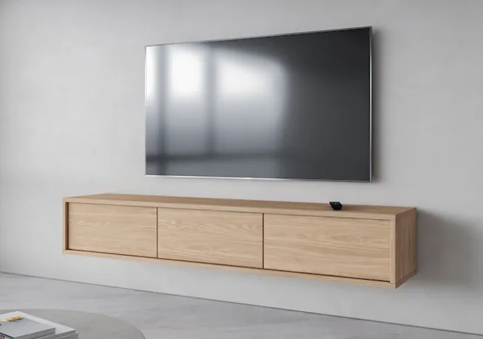 Szafka RTV Moddern 180 cm z opcją powieszenia dąb olejowany