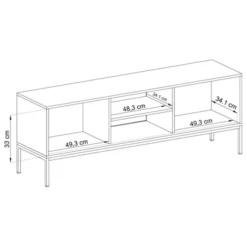 Szafka RTV Monne 153 cm granatowa vintage