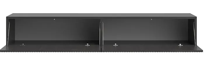Szafka RTV Nolie 175 cm wisząca Jesion Portland Czarny