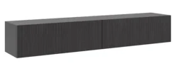 Szafka RTV Nolie 175 cm wisząca Jesion Portland Czarny