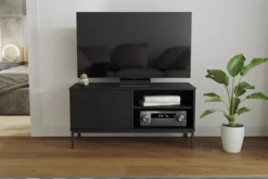 Szafka RTV Perila 100 cm czarna