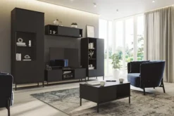 Szafka RTV Perila 150 cm czarna