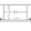 Szafka RTV Perila 150 cm hikora