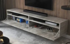 Szafka RTV Rednaw 180 cm Beton