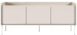Szafka RTV Tovi trzydrzwiowa 140 cm kaszmir/dąb lindberg