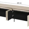 Szafka RTV Trend 167 cm z LED Beżowa