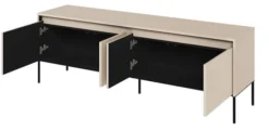 Szafka RTV Trend 167 cm z LED Beżowa