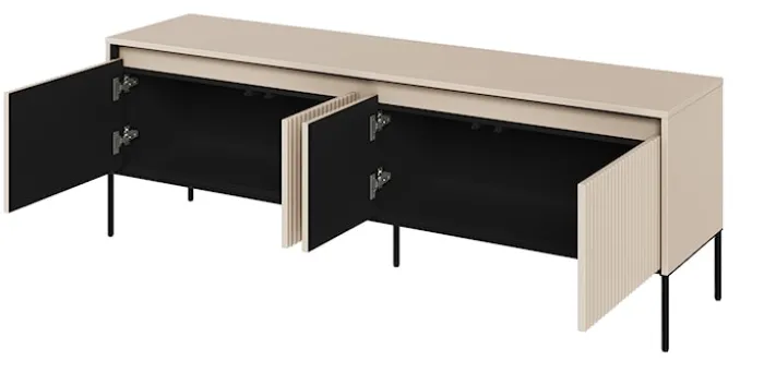 Szafka RTV Trend 167 cm z LED Beżowa