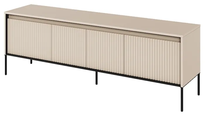 Szafka RTV Trend 167 cm z LED Beżowa