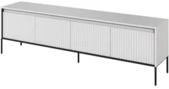 Szafka RTV Trend 193 cm z LED Biała
