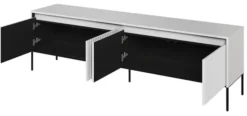 Szafka RTV Trend 193 cm z LED Biała
