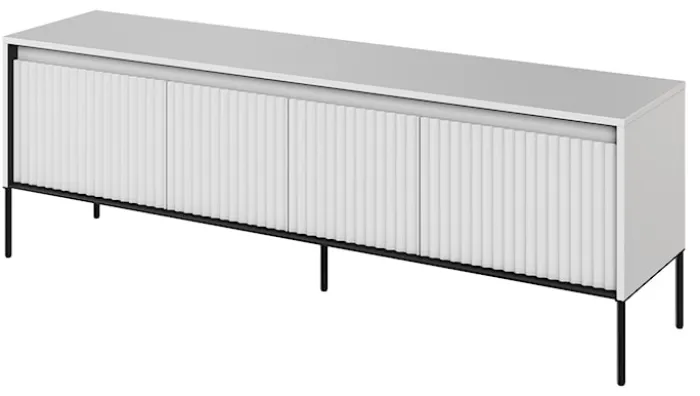 Szafka RTV Trend 167 cm z LED Biała