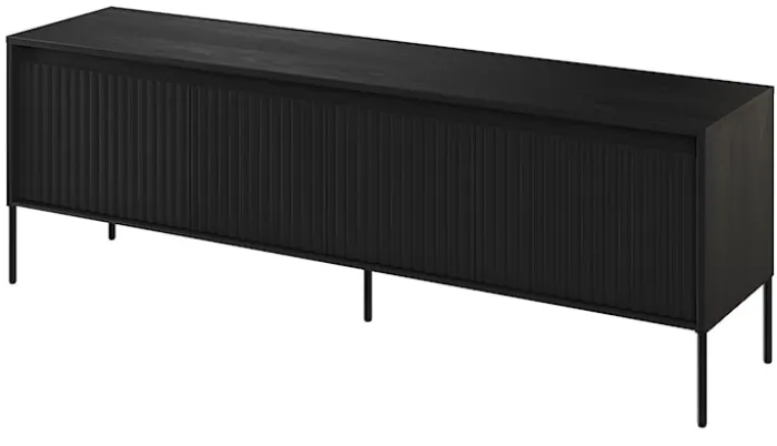 Szafka RTV Trend 167 cm z LED Czarna