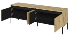 Szafka RTV Trend 167 cm z LED Dąb artisan