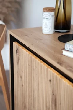 Szafka RTV Trend 167 cm z LED Dąb artisan