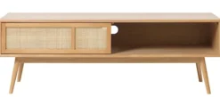 Szafka RTV Visimmy 150 cm dąb/plecionka