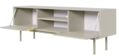 Szafka RTV Viviaro dwudrzwiowa z wnękami 154 cm kaszmir