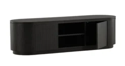 Szafka RTV Vulnutter 160 cm dąb czarny/lamele